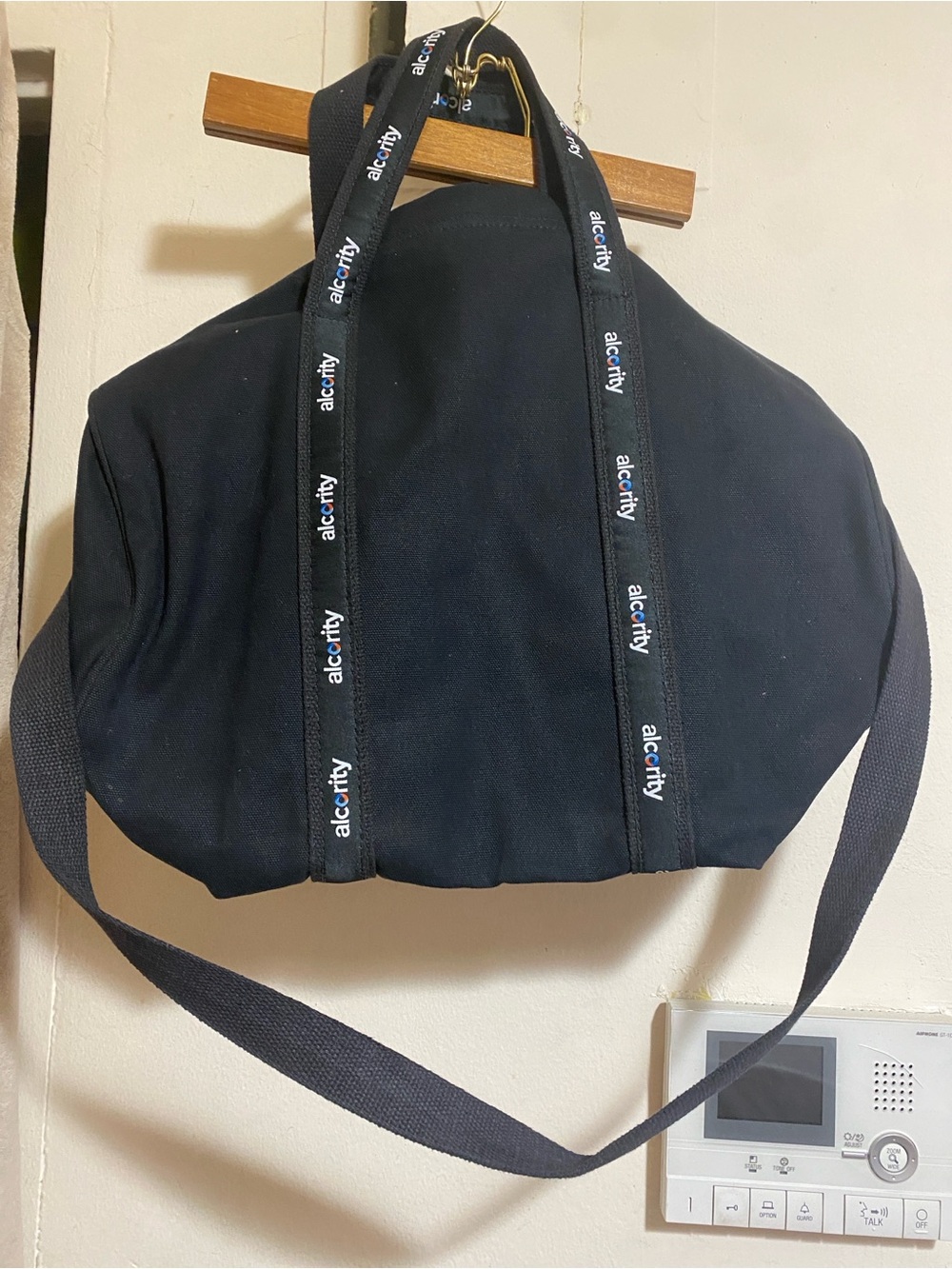 Black Canvas Tote Bag with Logo-Strap Open to Offers!